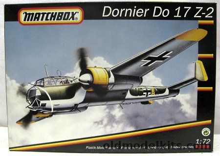 Matchbox 1/72 Dornier Do-17 Z-2, 40417 plastic model kit